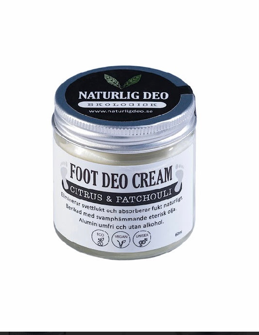 Naturlig Deo- Ekologisk Foot Deo Cream Citrus & Patchouli 60 ml