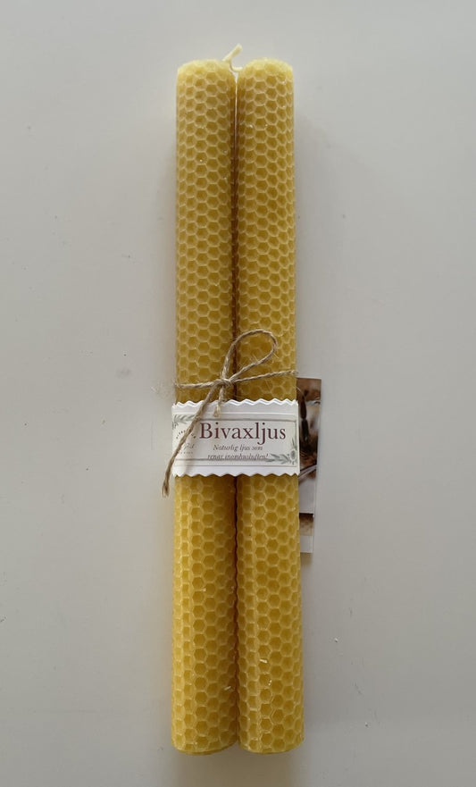 Bivaxljus kronljus 2-pack