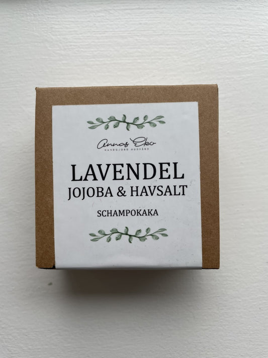 Schampokaka- Lavendel jojoba & döda havsalt, 75g